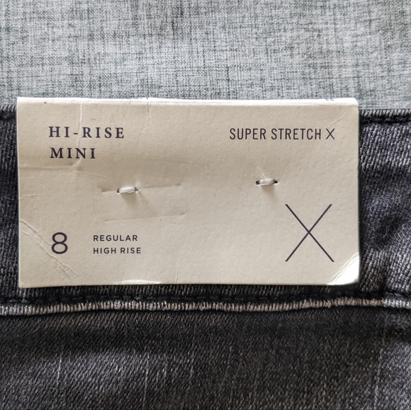 American Eagle Black Denim Skirt, size 8 - Picture 5 of 6